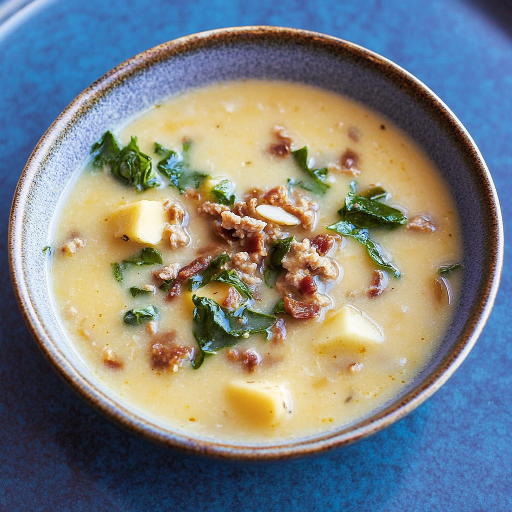 Recipe preparation for Keto Toscana Soup