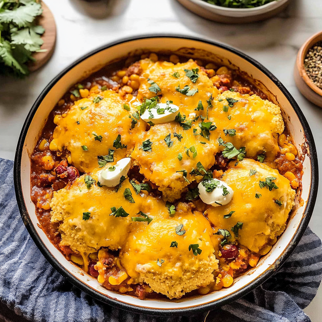 Recipe preparation for Instant Pot Cornbread and Chili Casserole