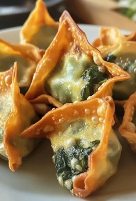 Spinach Artichoke Wontons