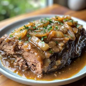 Slow Cooker French Onion Pot Roast