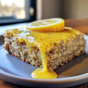 Lemon Poppy Seed Baked Oatmeal