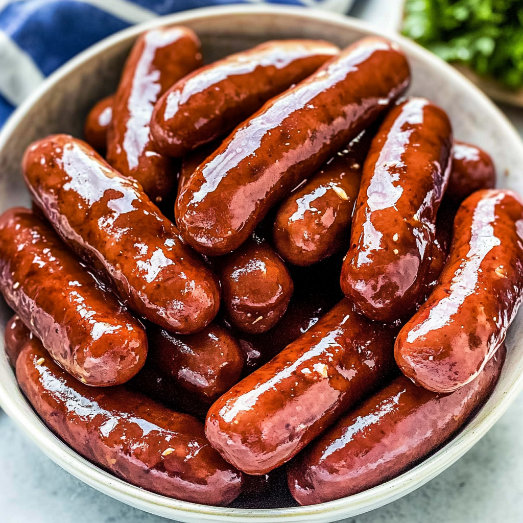 Recipe preparation for Juicy Crockpot Lil Smokies
