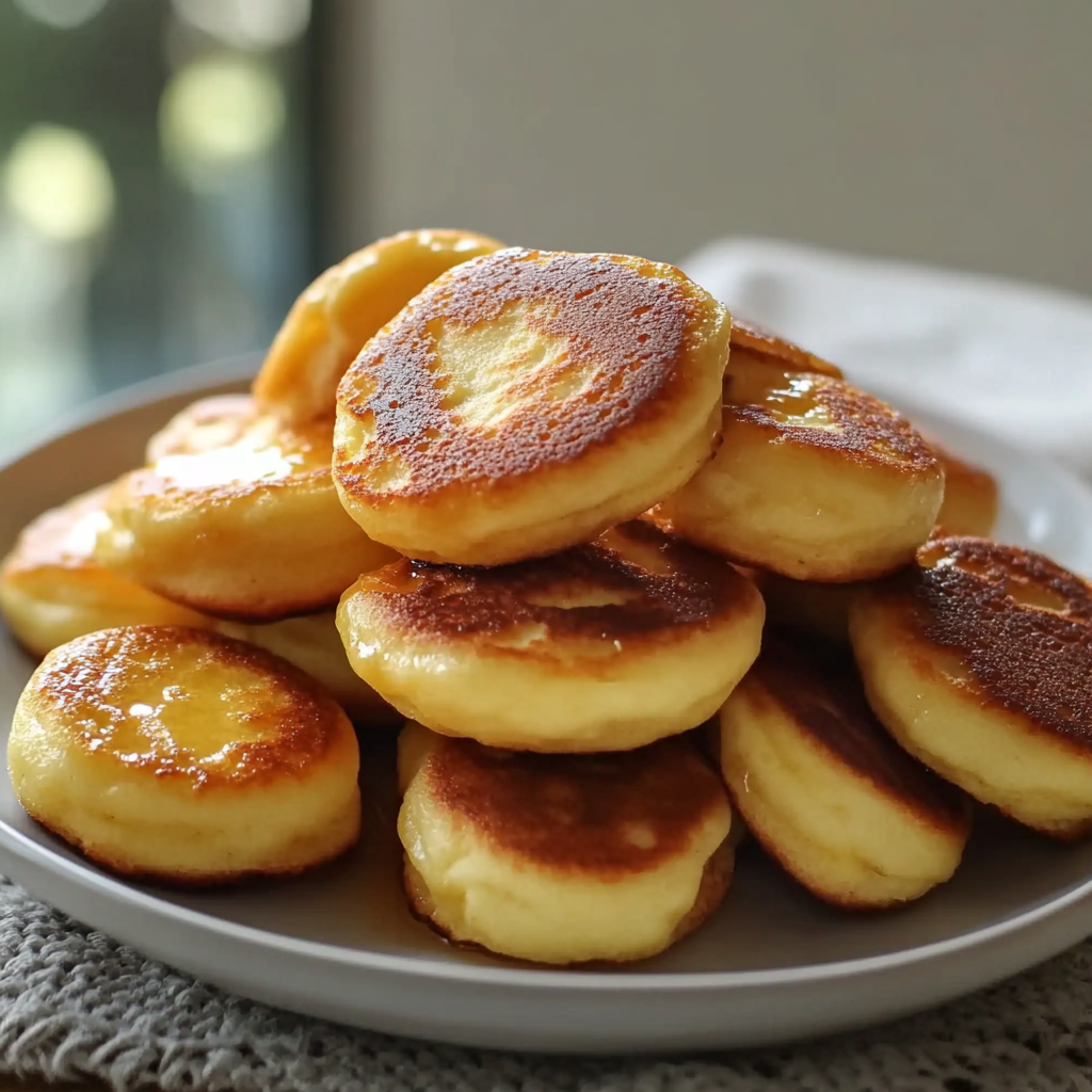 Recipe preparation for Breakfast Pancake Poppers