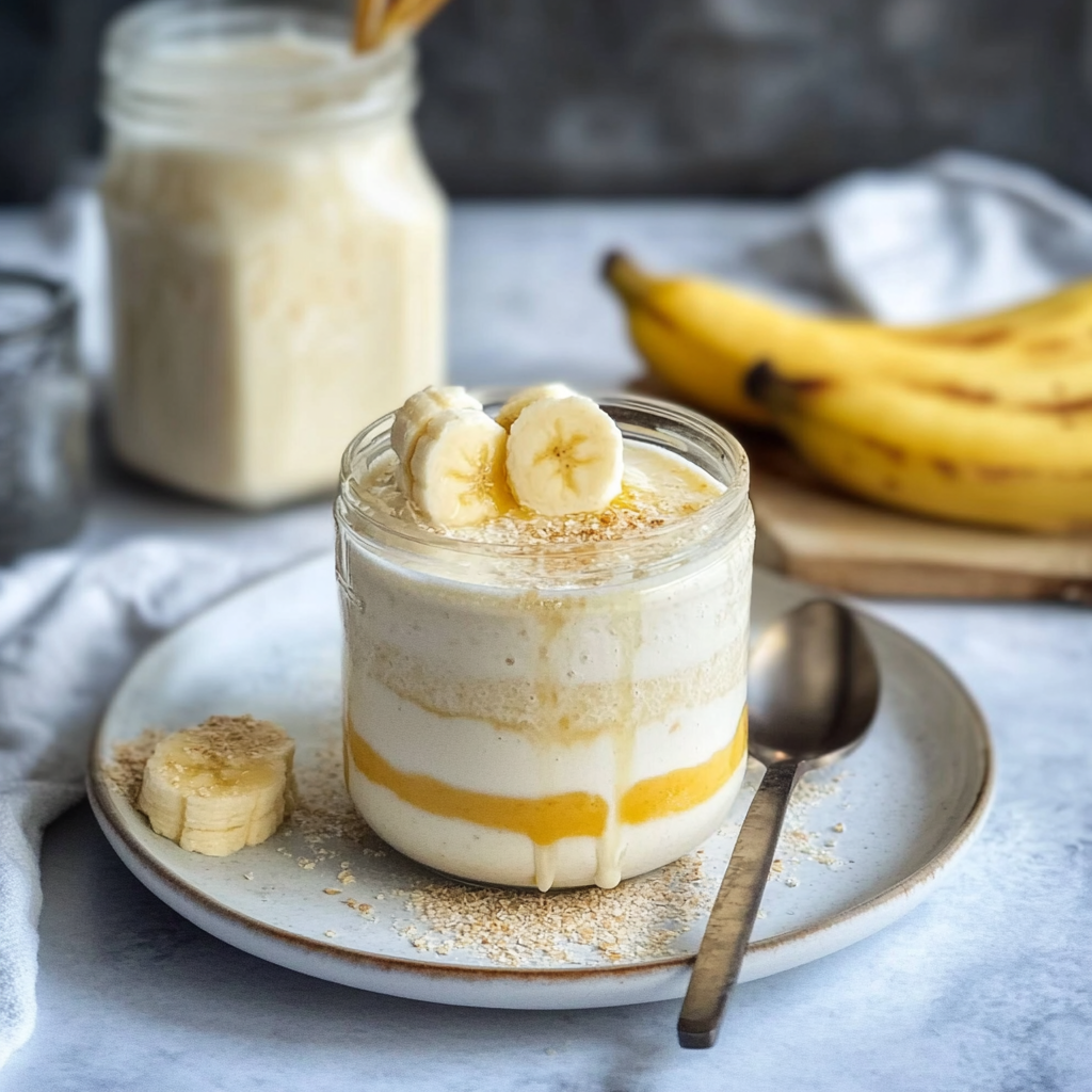 Recipe preparation for Creamy Korean Banana Milk