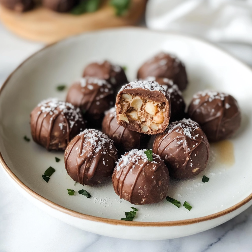 Recipe preparation for Viral Chickpea Truffles