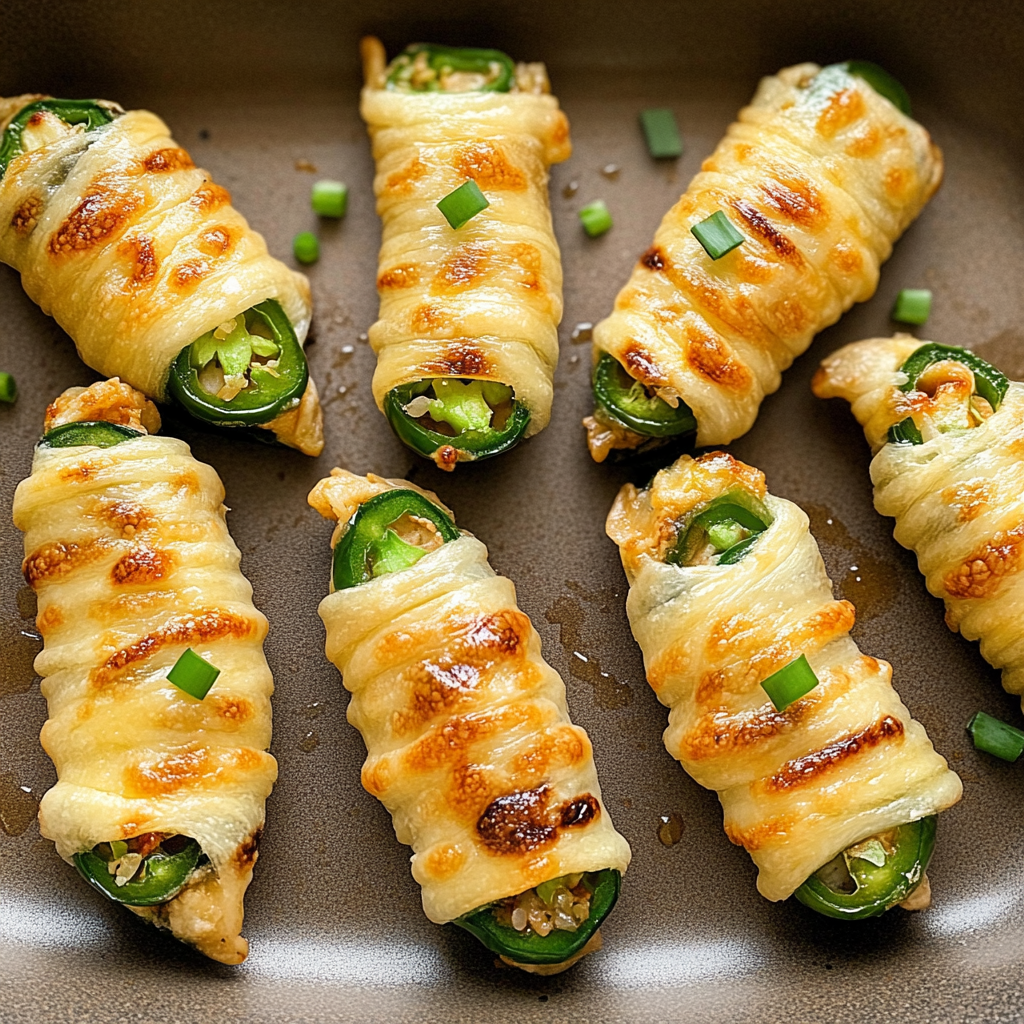 Recipe preparation for Jalapeño Popper Mummies