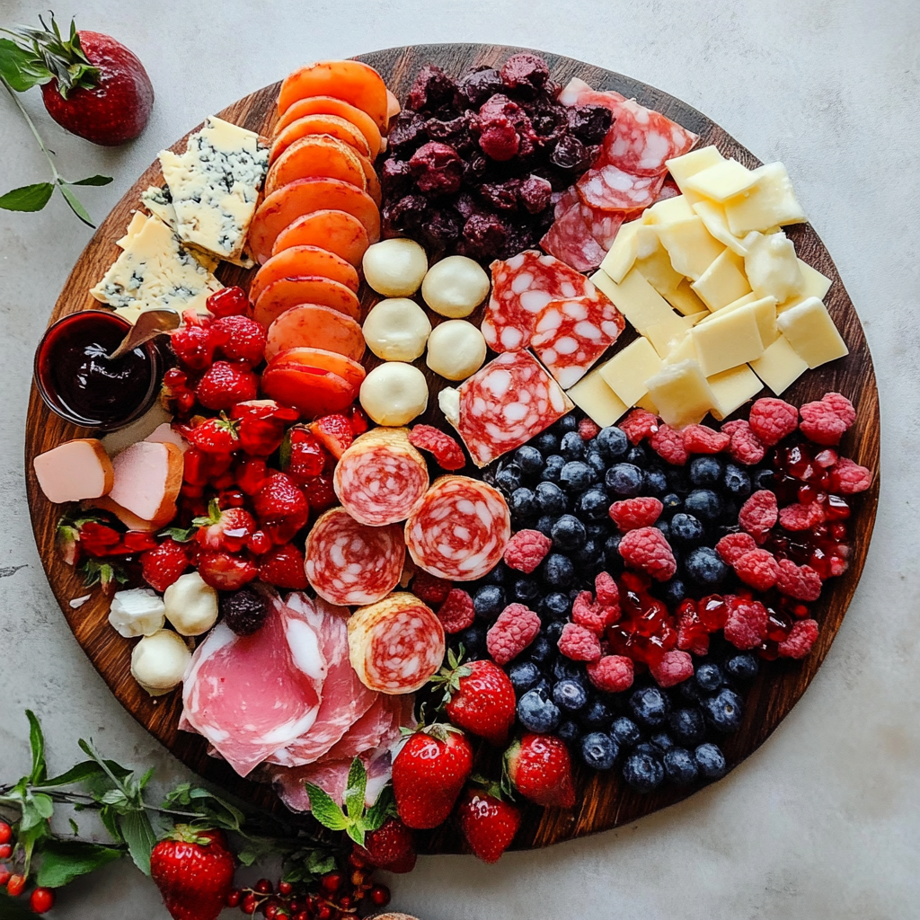 Recipe preparation for Romantic Valentine’s Day Charcuterie Board