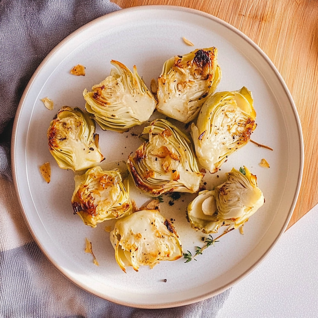 Recipe preparation for Crispy Air Fryer Artichoke
