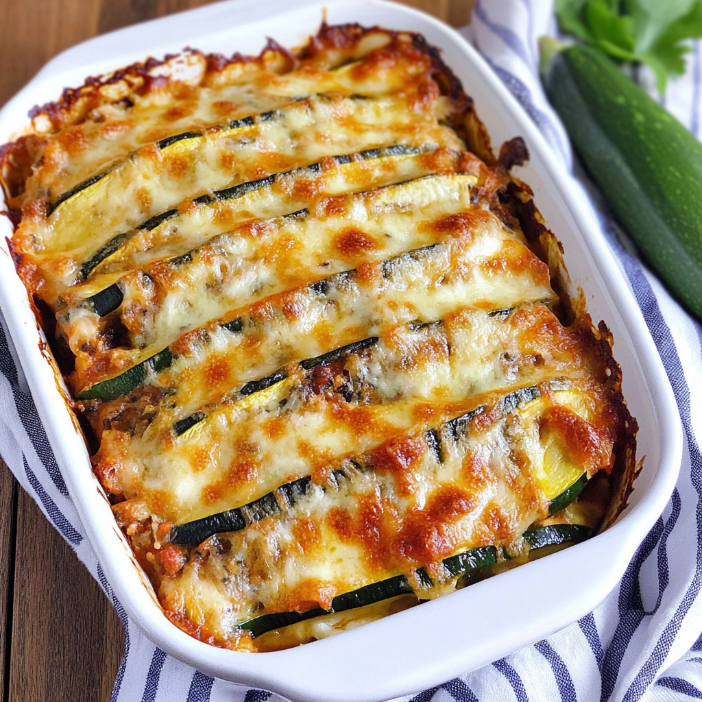 Recipe preparation for Turkey Zucchini Lasagna