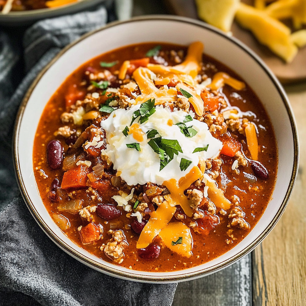 Recipe preparation for One Pot Chili