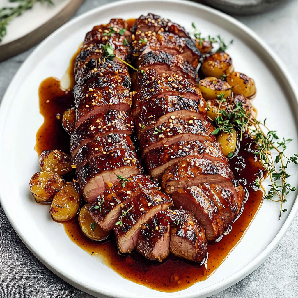 Recipe preparation for Honey Garlic Pork