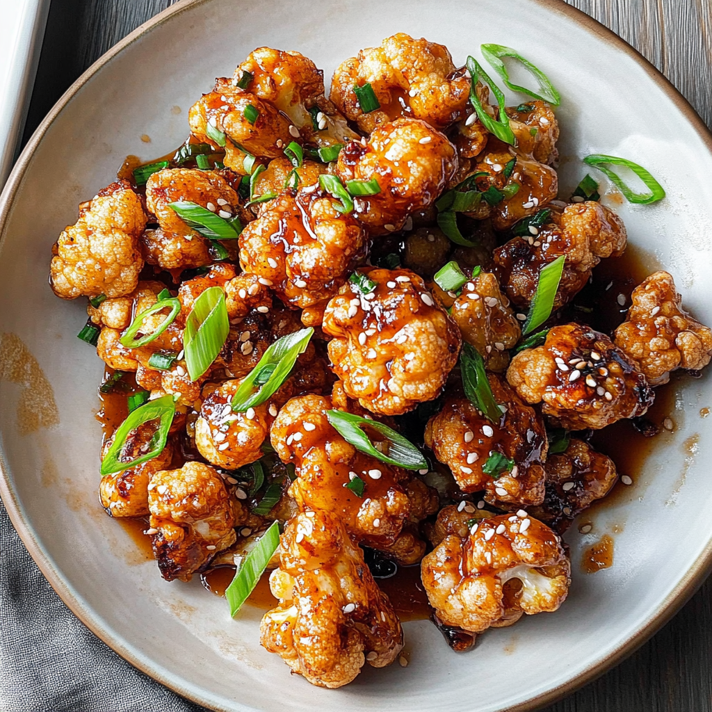 Recipe preparation for Gochujang Roasted Cauliflower Bites