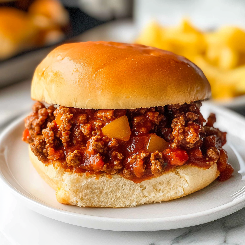 Recipe preparation for Turkey Sloppy Joes