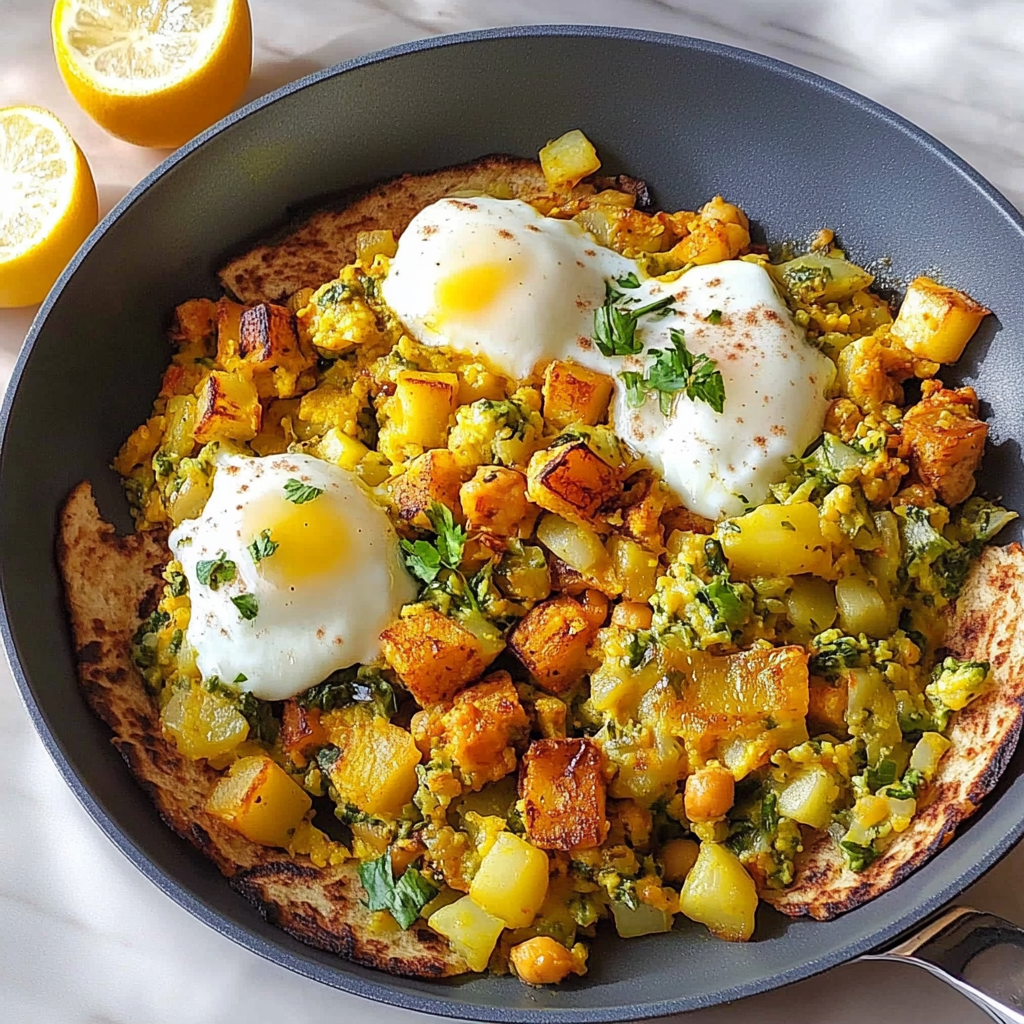 Recipe preparation for Chickpea & Potato Breakfast Hash
