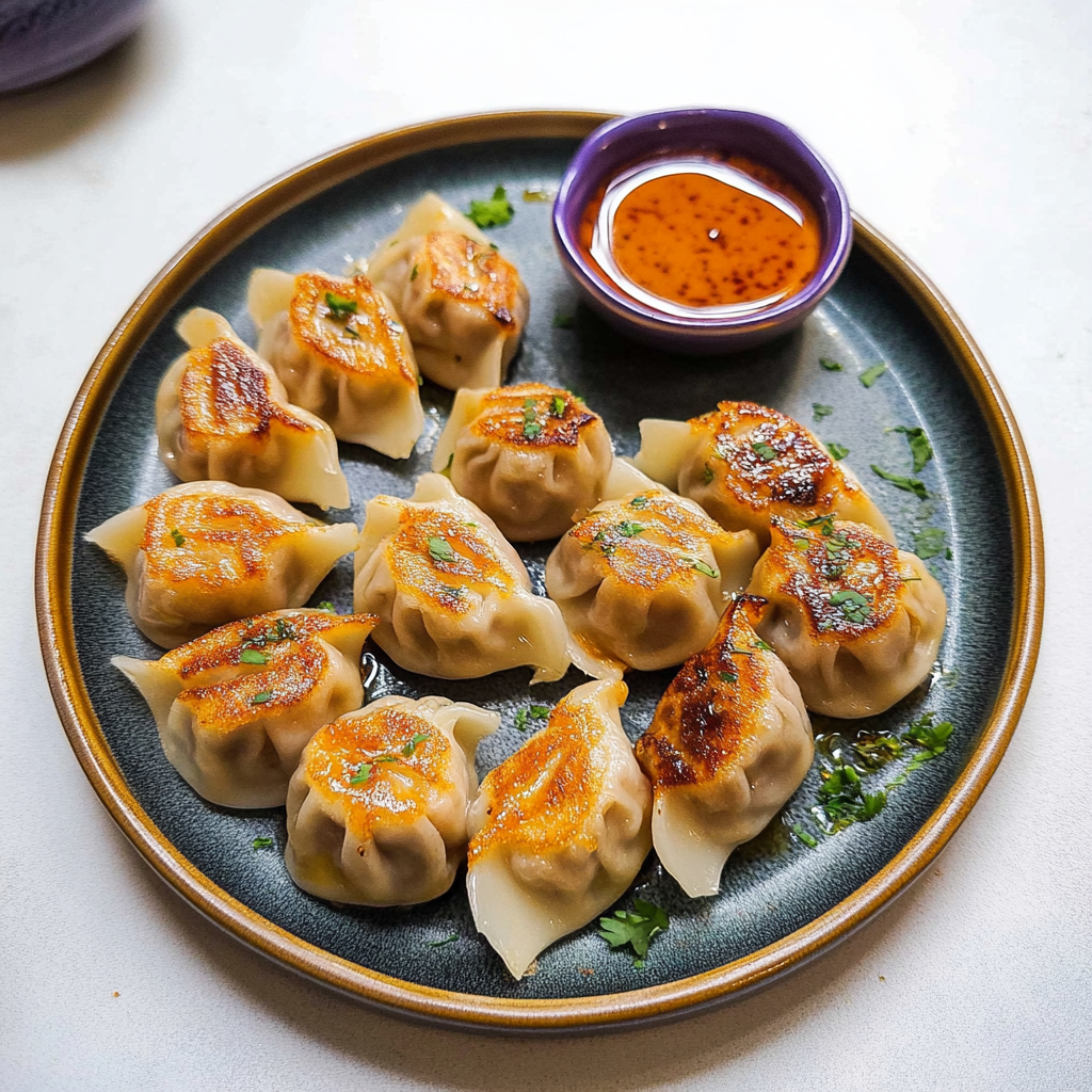 Recipe preparation for Crispy Cabbage & Pork Dumplings