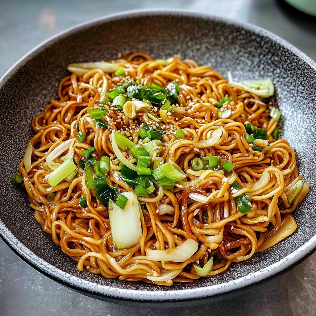 Recipe preparation for Chinese Scallion Oil Noodles