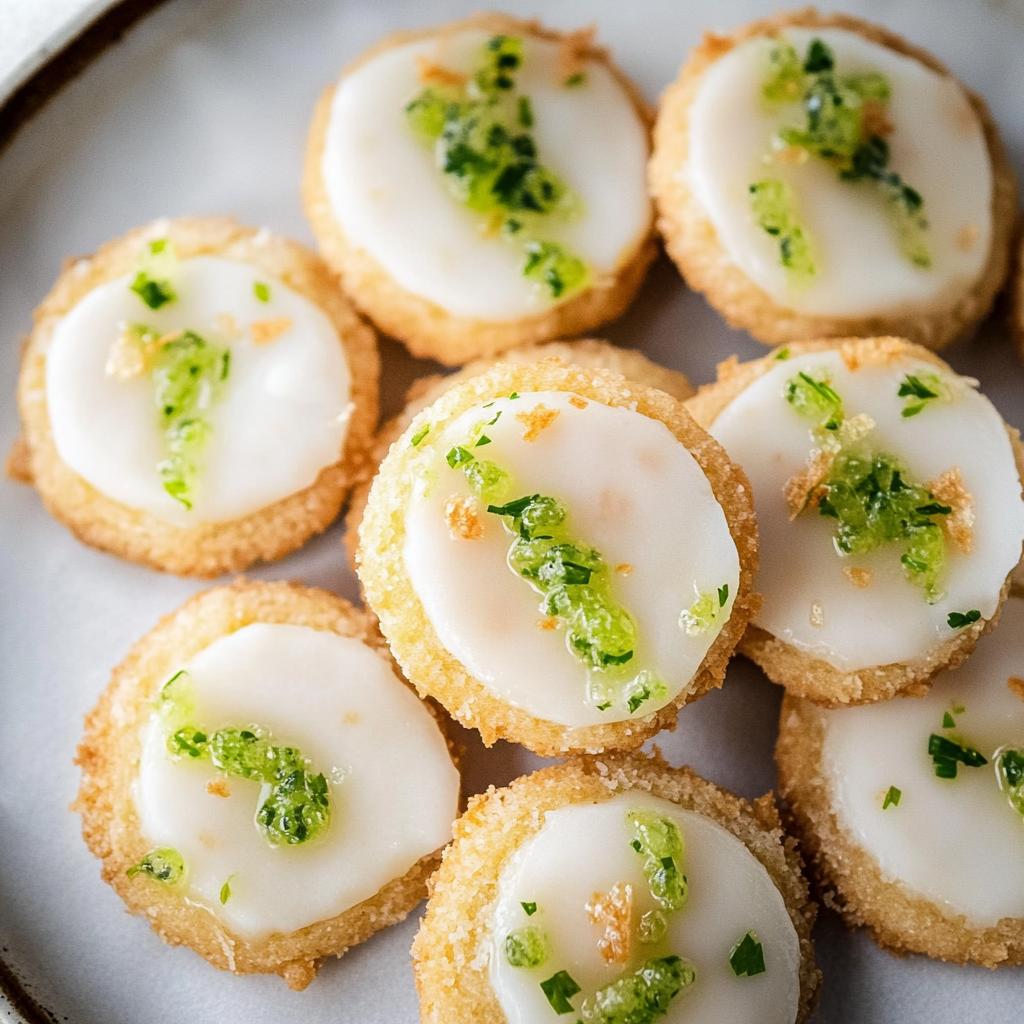 Recipe preparation for Chewy Toasted Coconut & Lime Gummy Cookies
