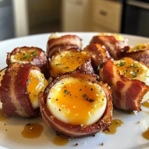 Bacon Wrapped Egg Bites