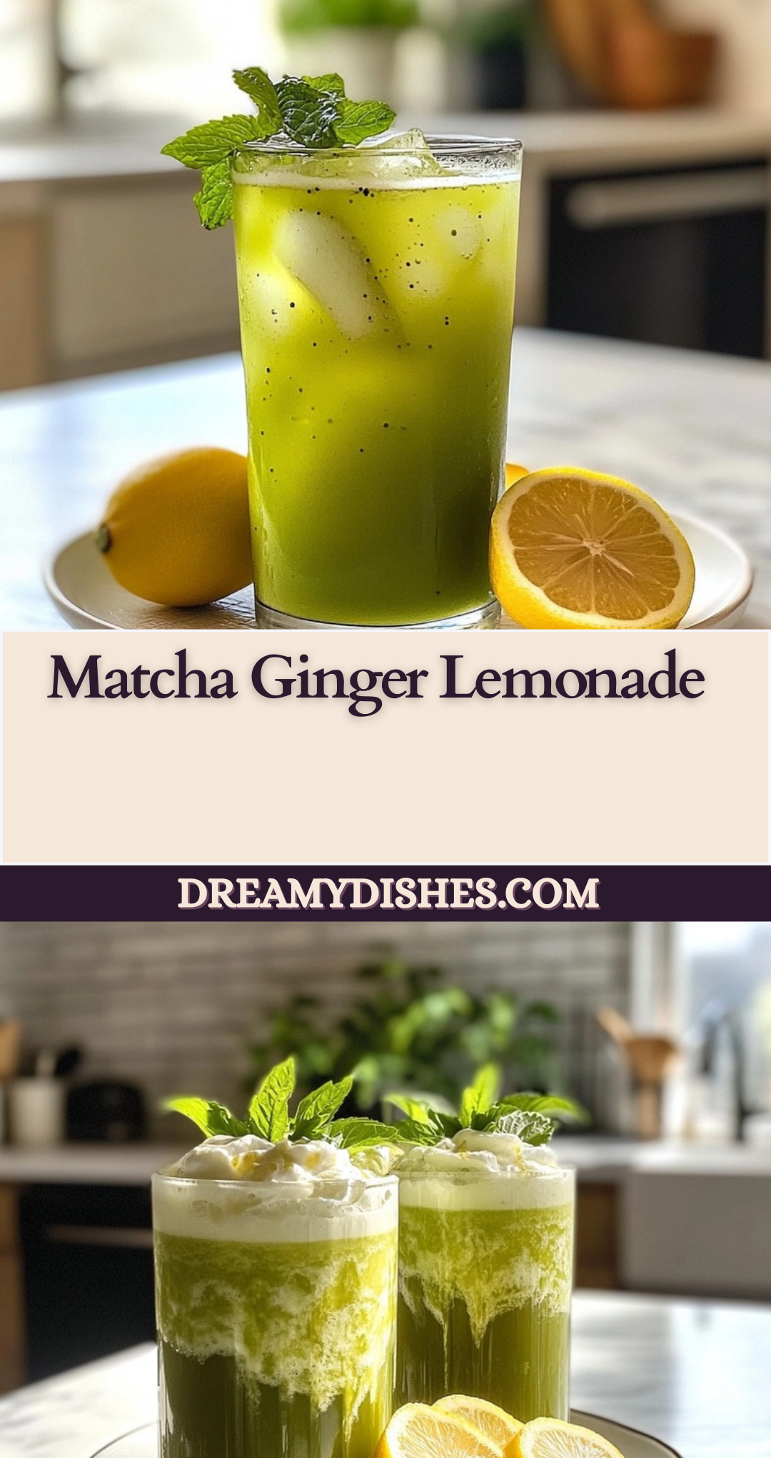 Matcha Ginger Lemonade