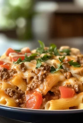 Creamy Rotel Pasta with Ground Beef