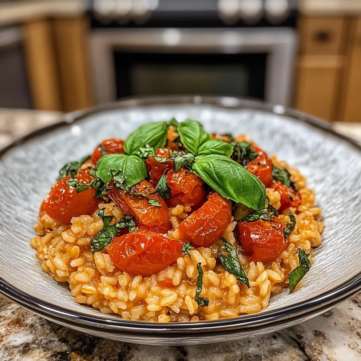 Roasted Tomato Basil Risotto