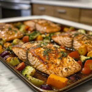 Sheet Pan Salmon and Veggies