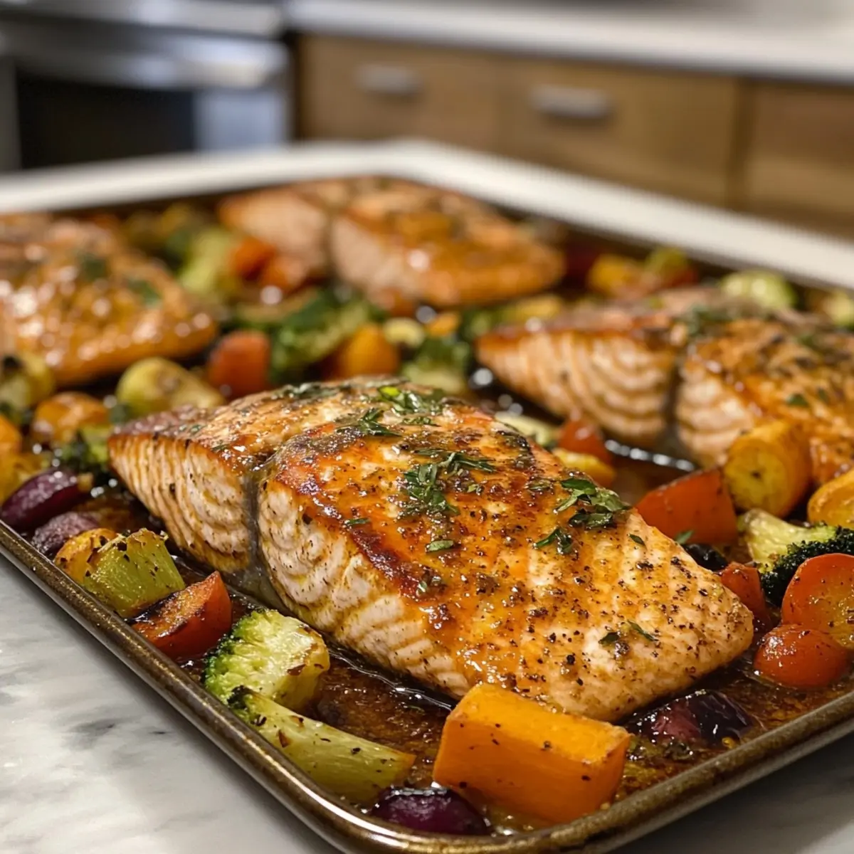 Sheet Pan Salmon and Veggies