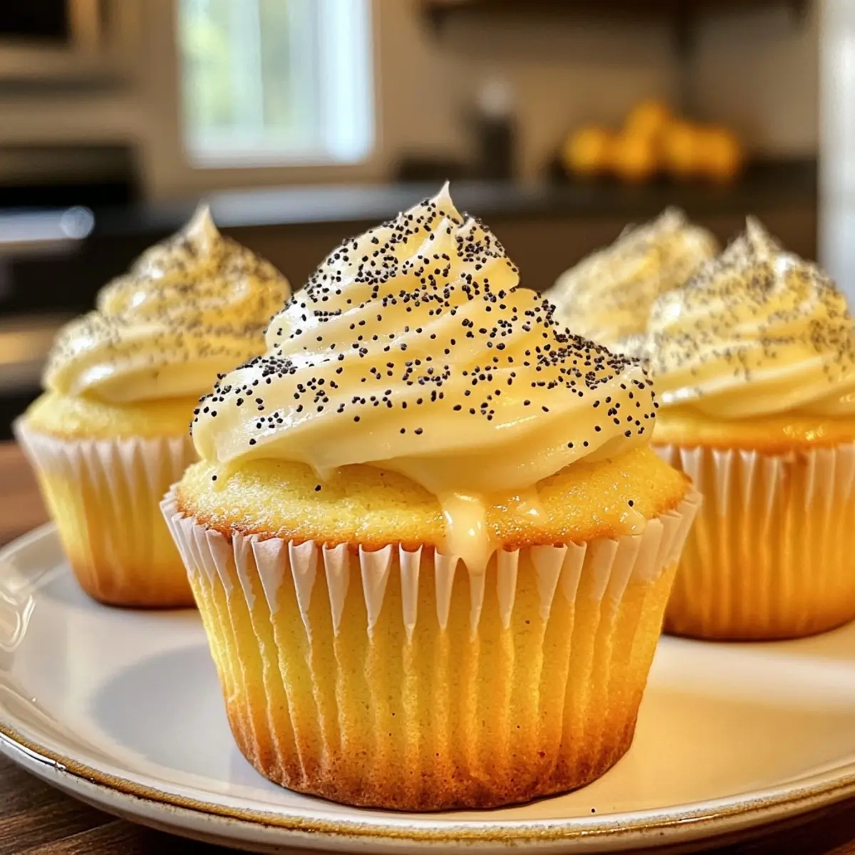 Lemon Poppy Seed Cupcakes
