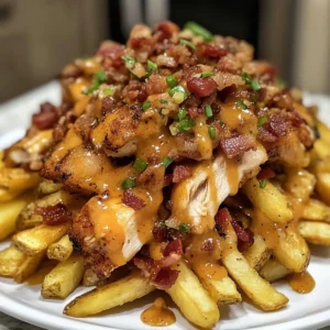 Dirty Chicken and Bacon Loaded Fries