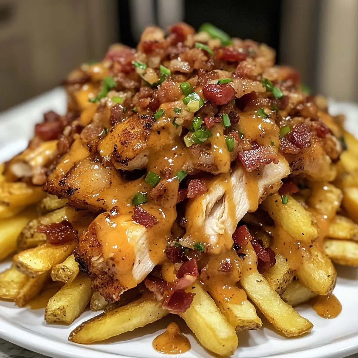 Dirty Chicken and Bacon Loaded Fries