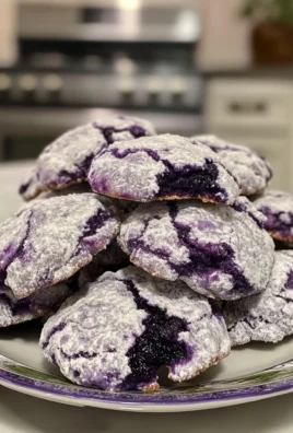 Soft Blueberry Crinkle Cookies Recipe