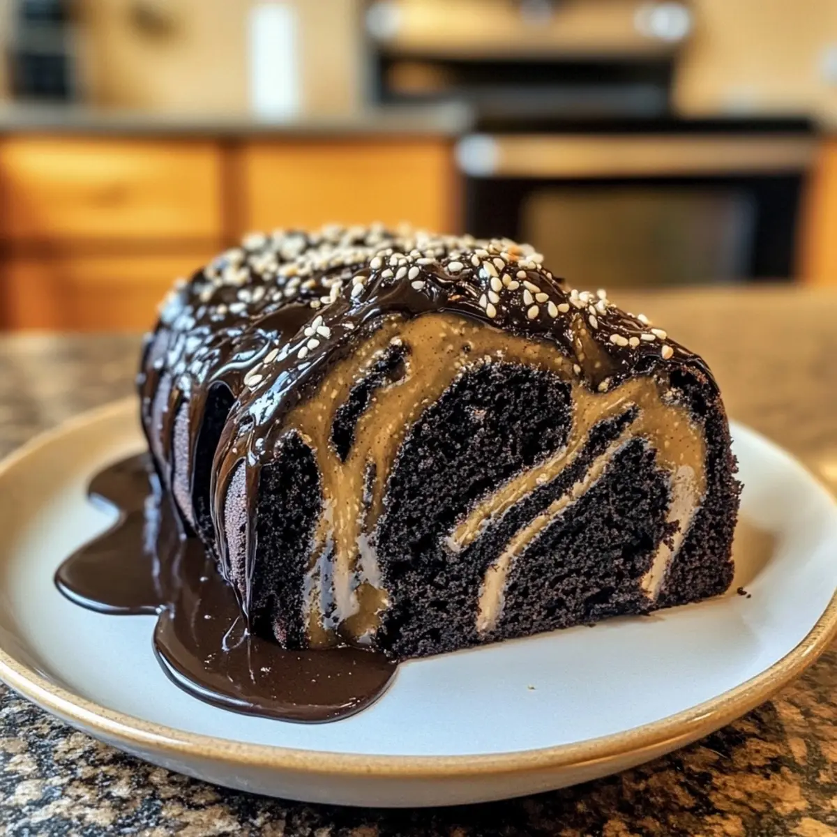 Black Sesame Swirl Loaf