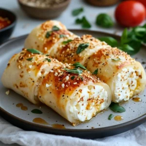 Air Fryer Feta Rolls