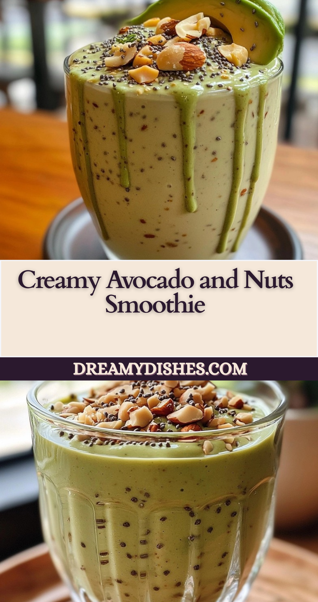 Creamy Avocado and Nuts Smoothie