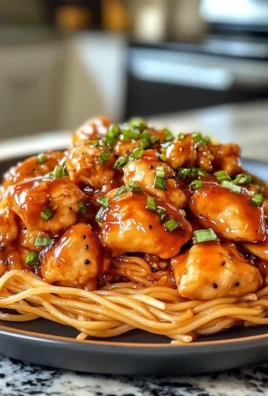 Sticky Garlic Chicken Noodles