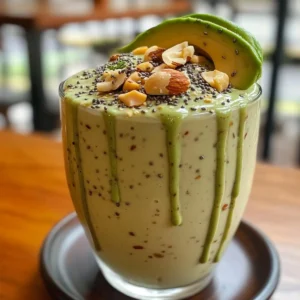 Creamy Avocado and Nuts Smoothie