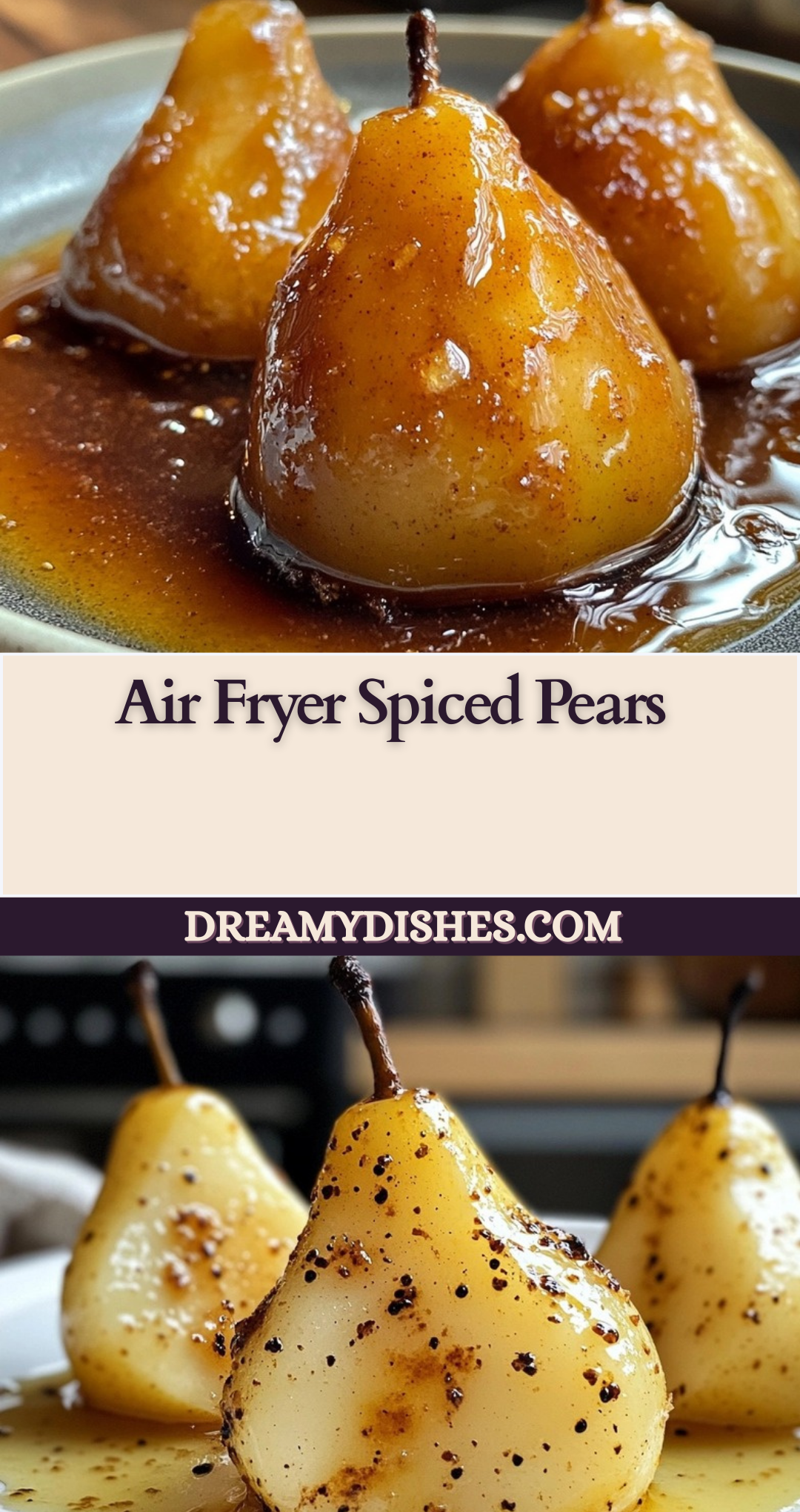 Air Fryer Spiced Pears