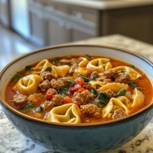 Italian Sausage Tortellini Soup