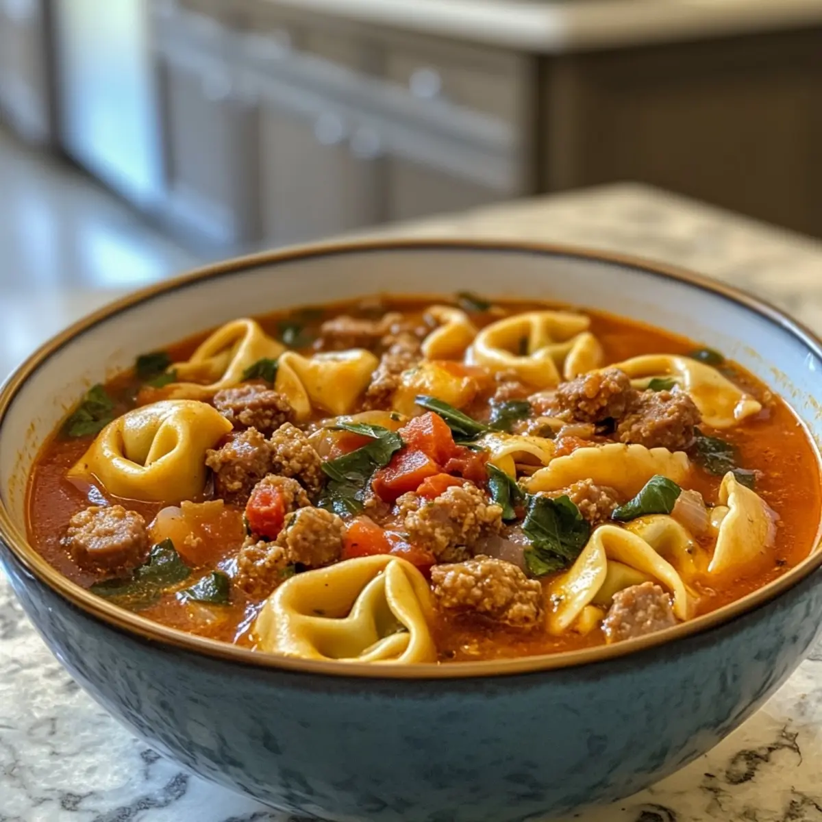 Italian Sausage Tortellini Soup