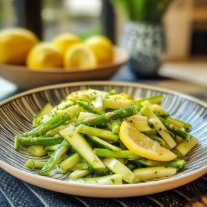 Shaved Asparagus Lemon Salad