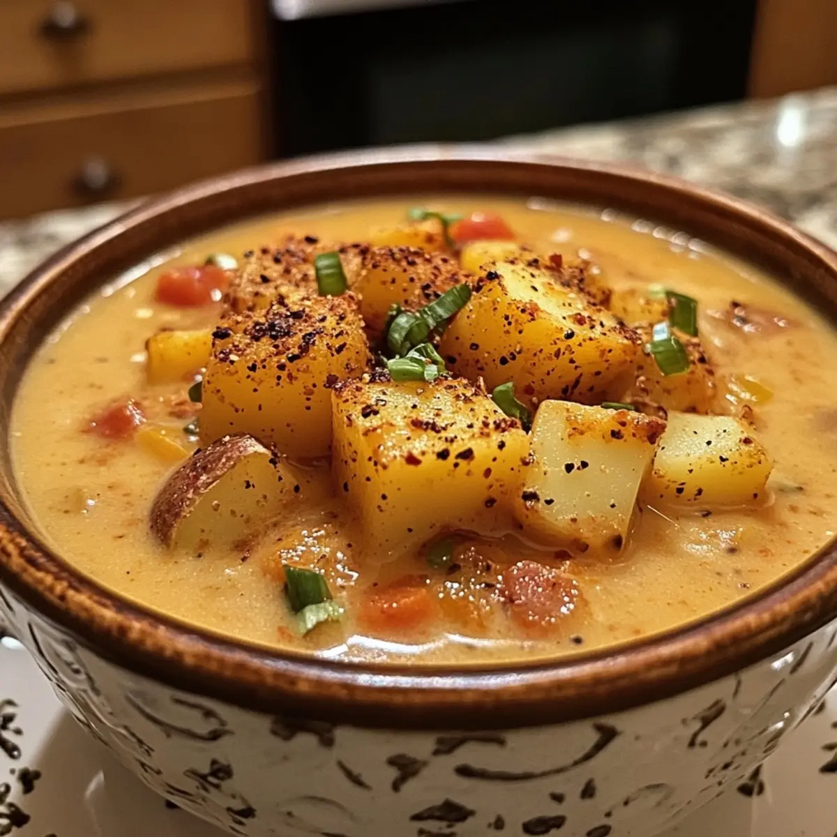 Spicy Cajun Potato Soup