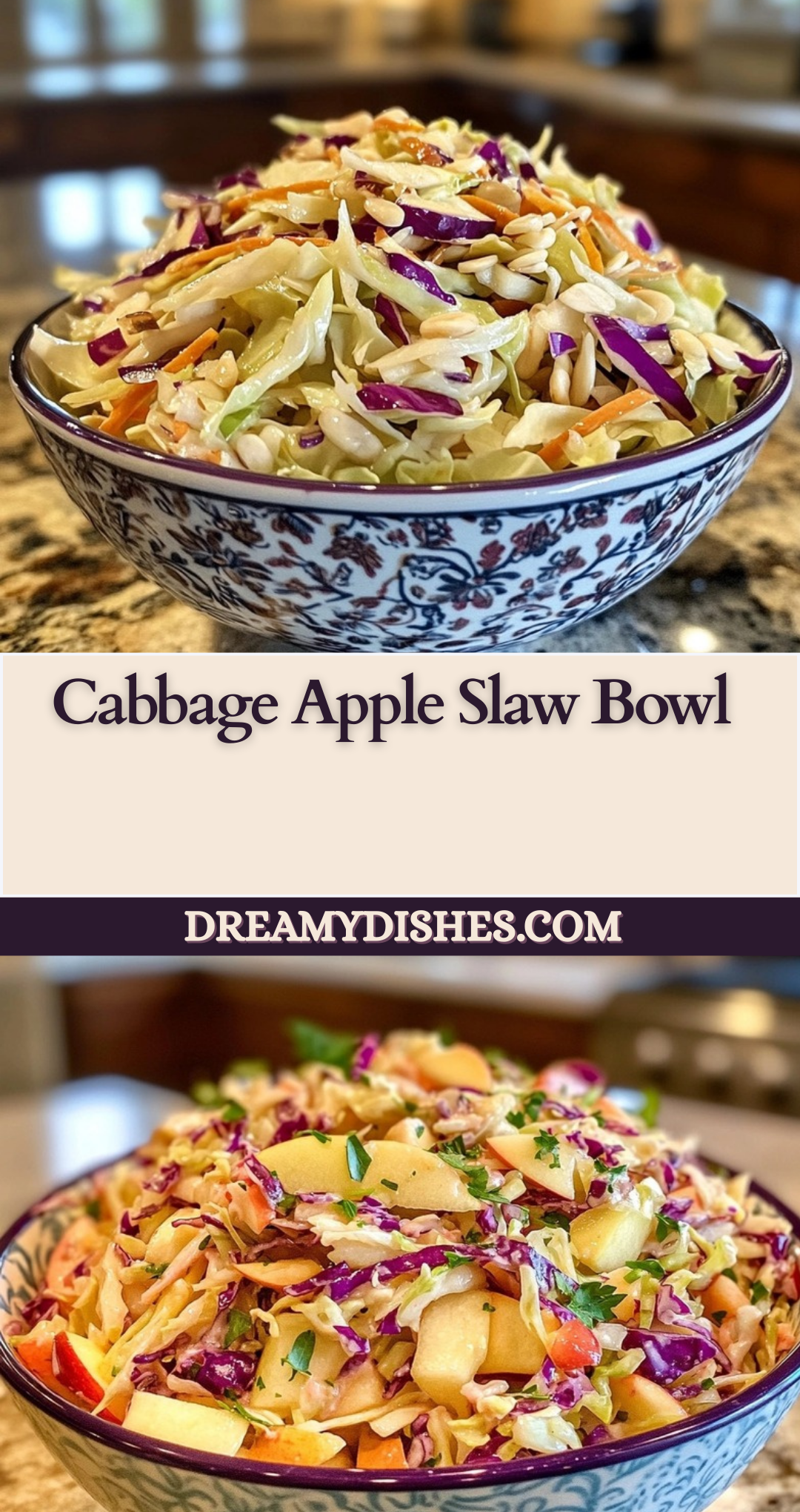 Cabbage Apple Slaw Bowl