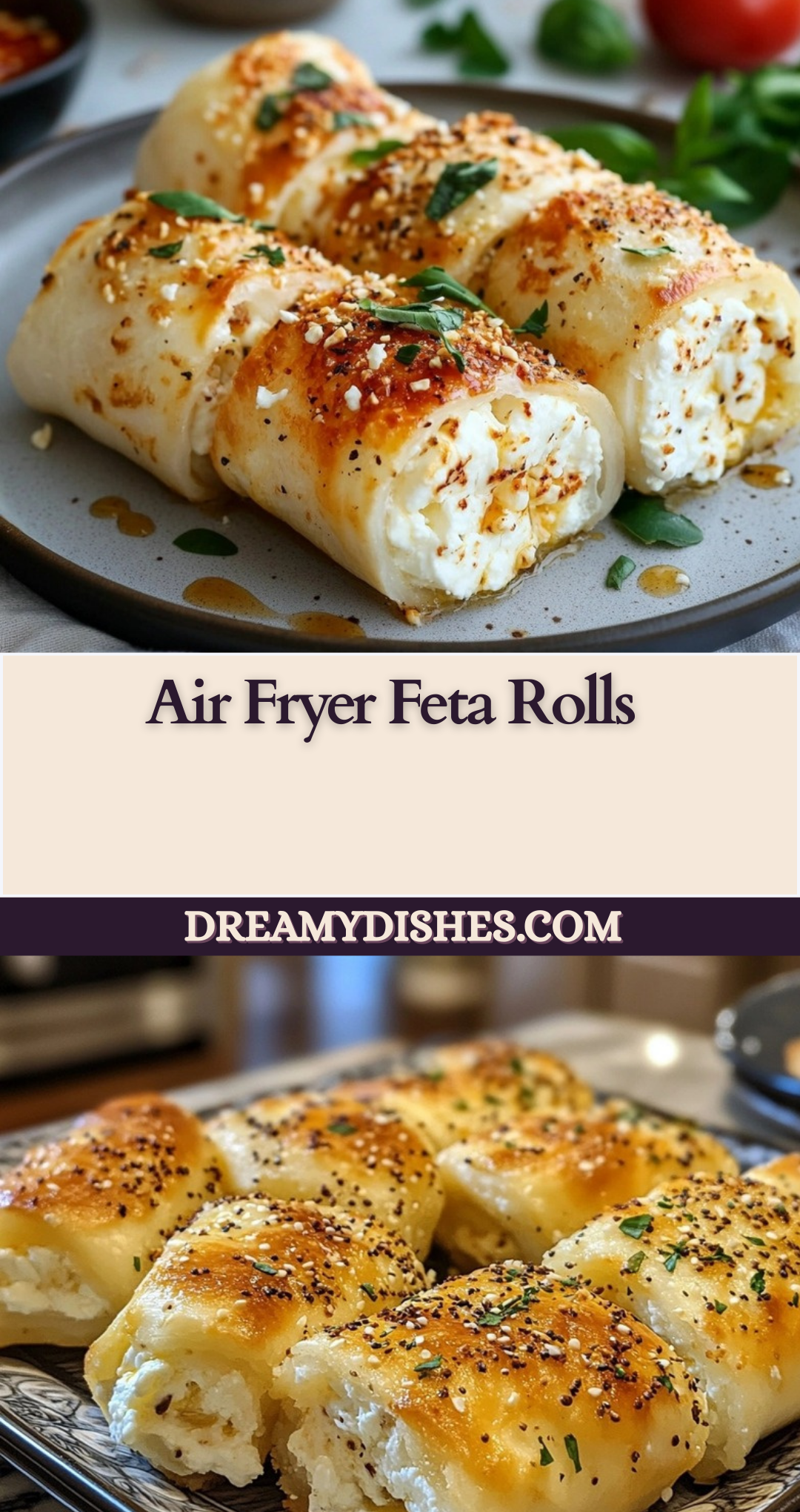 Air Fryer Feta Rolls