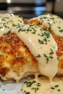 Decadent Chicken Pillows with Garlic Parmesan Sauce