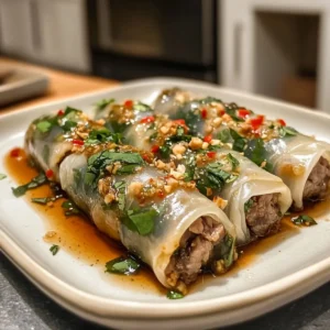 Thai Basil Beef Rolls