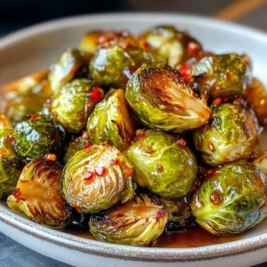 Sweet Chili Roasted Brussels Sprouts