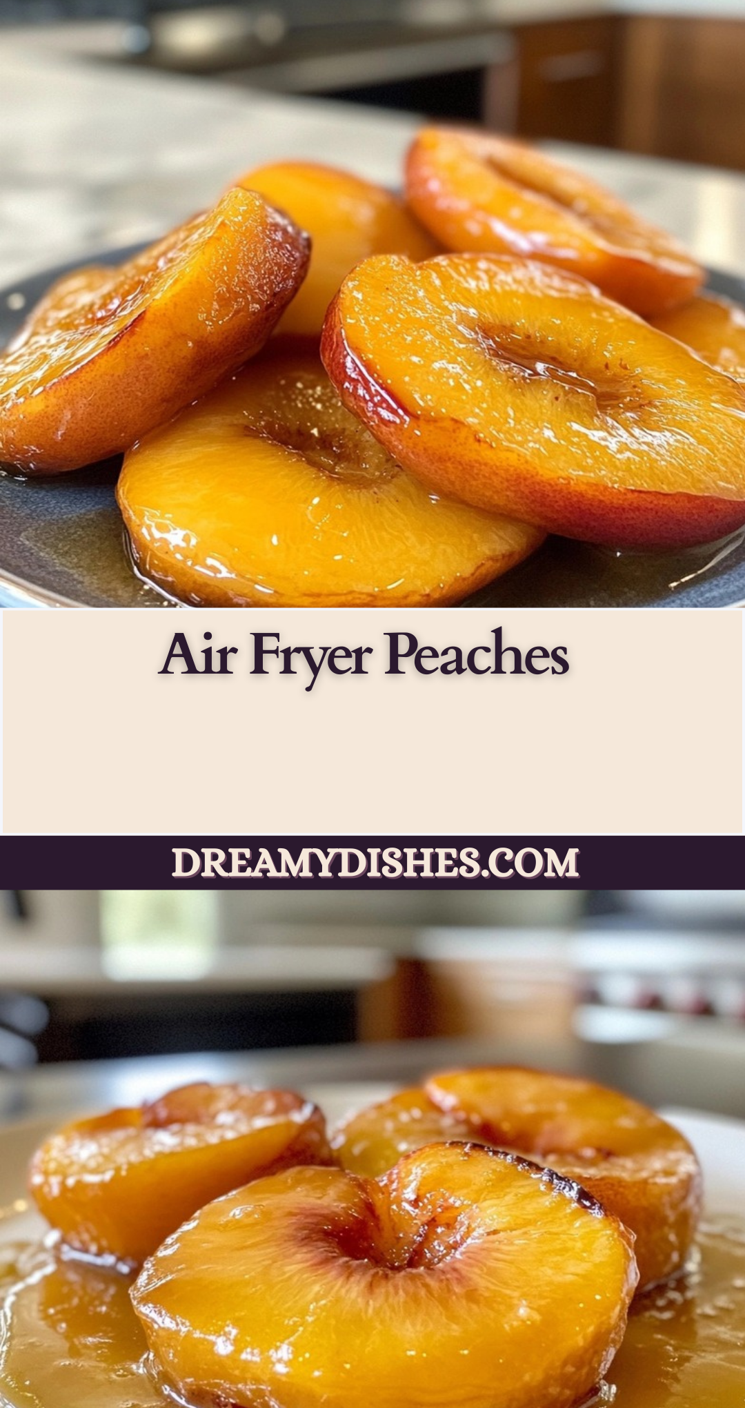 Air Fryer Peaches