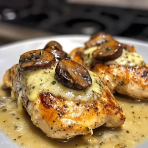 Mushroom Asiago Chicken