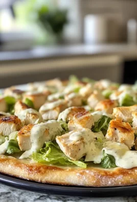 Chicken Caesar Salad Pizza