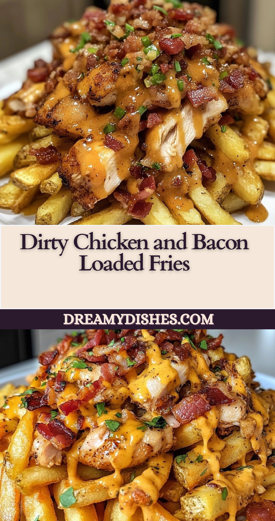 Dirty Chicken and Bacon Loaded Fries